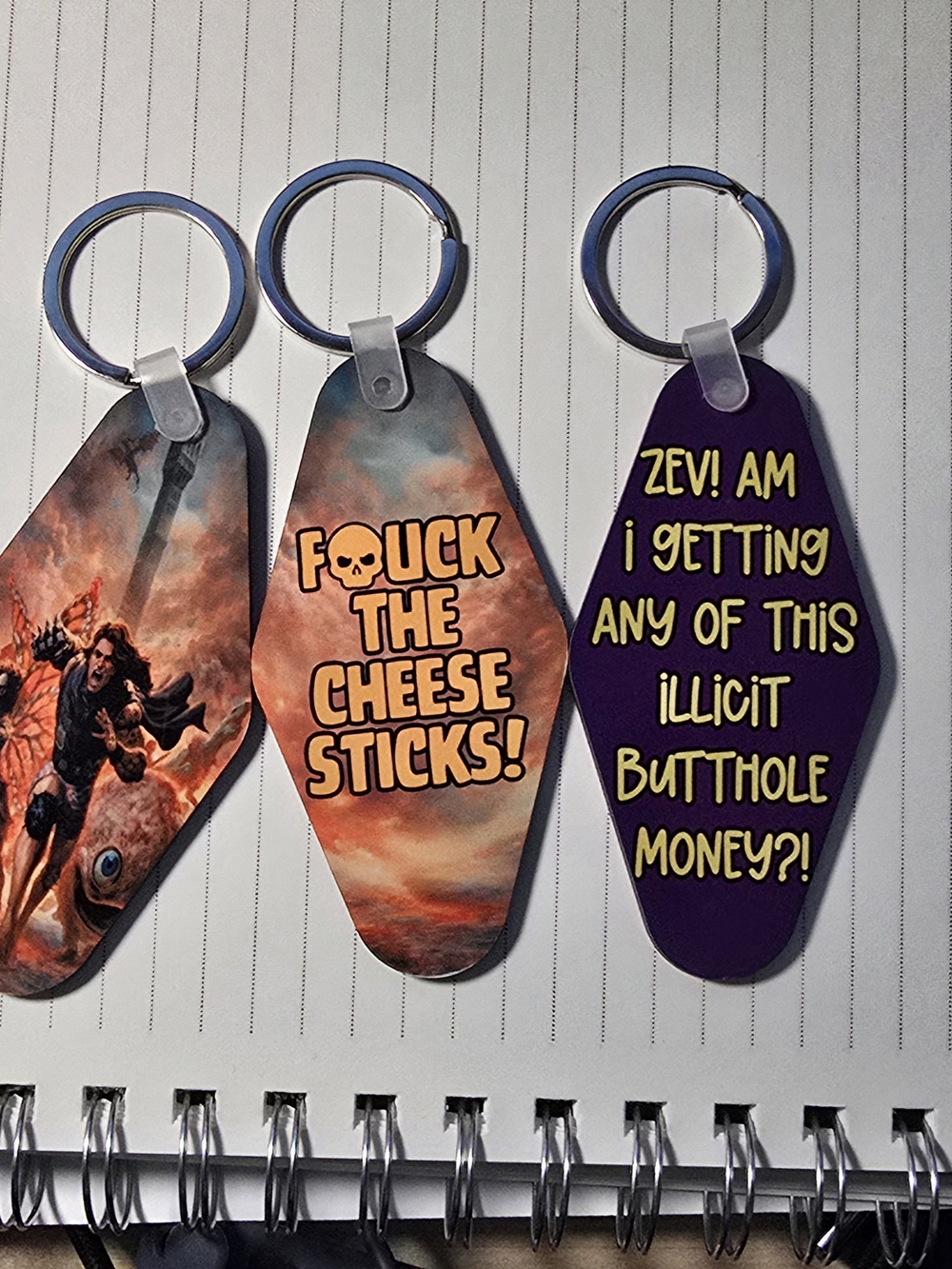 Dungeon Crawler Carl Keychains Set Of 3. - Picture 5 of 5